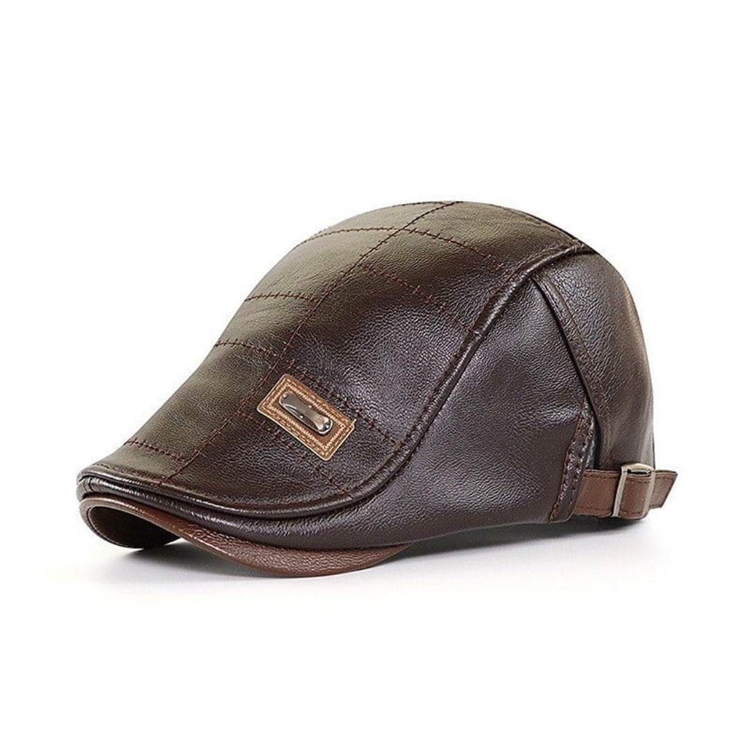 EasyCap™ | Heren leren cap (Tijdelijk 20% korting)