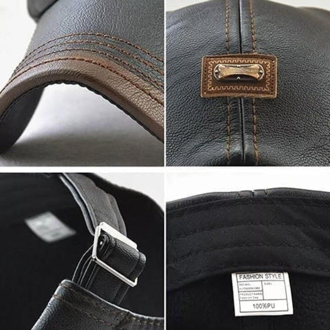 EasyCap™ | Heren leren cap (Tijdelijk 20% korting)