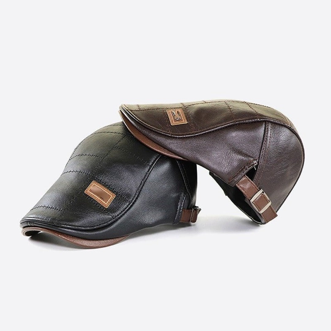 EasyCap™ | Heren leren cap (Tijdelijk 20% korting)