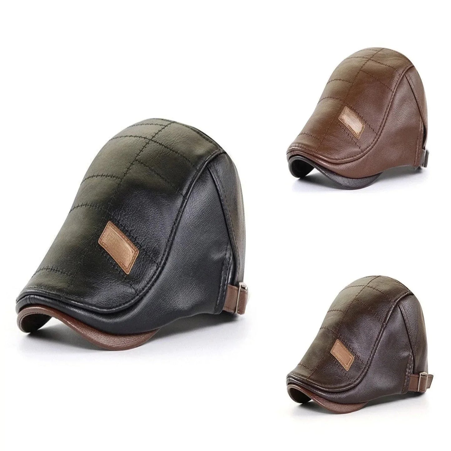 EasyCap™ | Heren leren cap (Tijdelijk 20% korting)