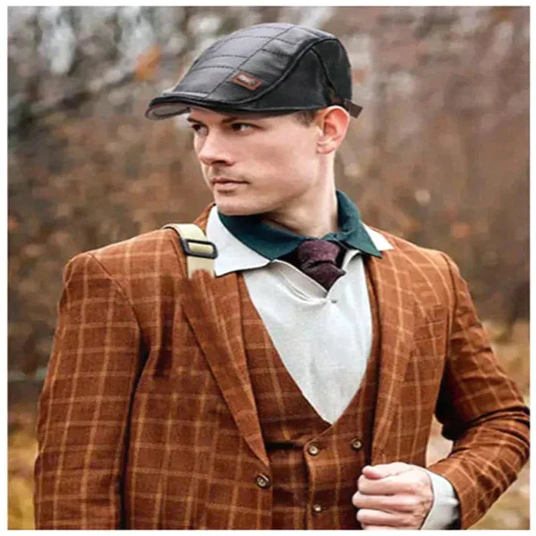 EasyCap™ | Heren leren cap (Tijdelijk 20% korting)