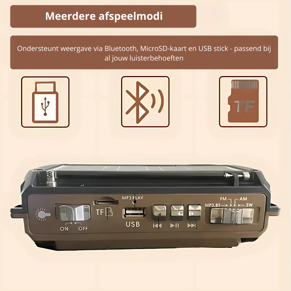 Noodradio met powerbank | 30% Lente Korting