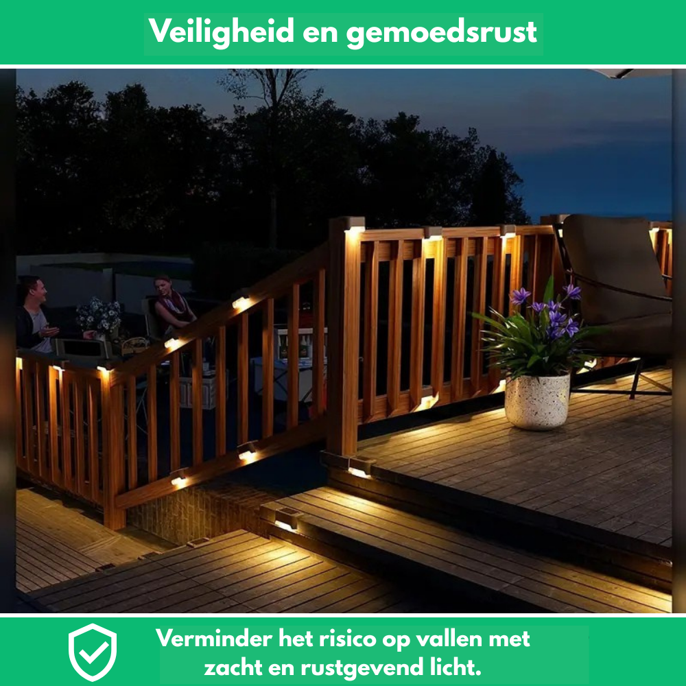 Zelfklevende solar LED-lampen voor buiten