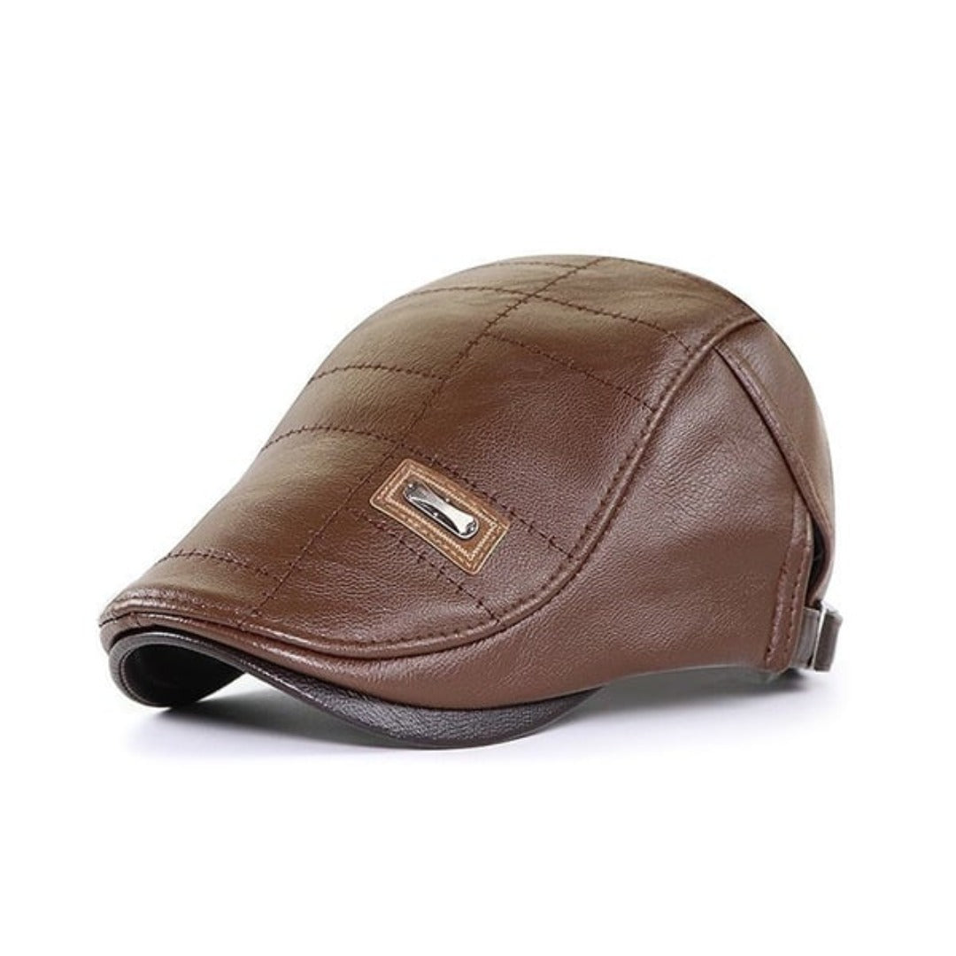 EasyCap™ | Heren leren cap (Tijdelijk 20% korting)