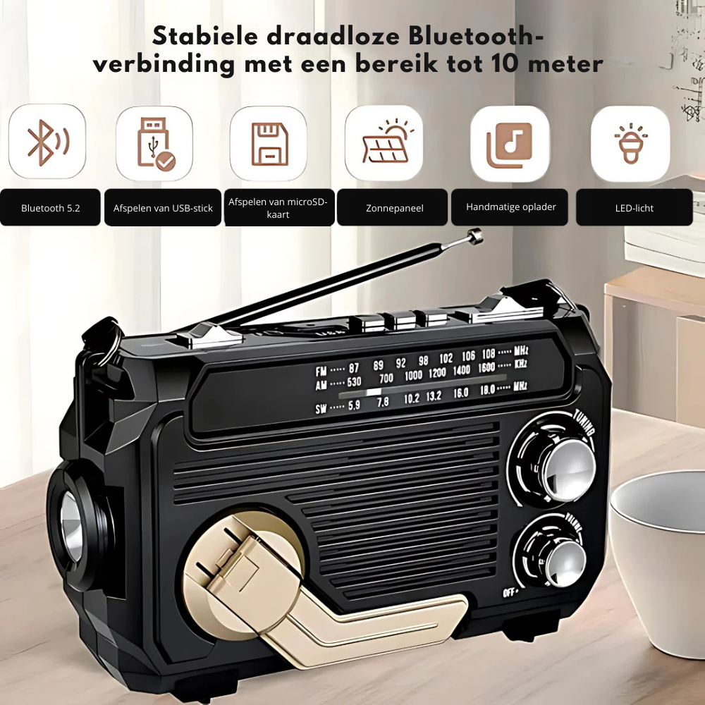 Noodradio met powerbank | 30% Lente Korting