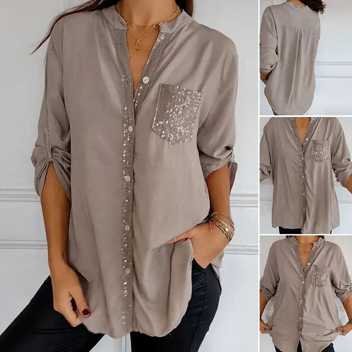 Glans Blouse | 30% Moederdag Korting