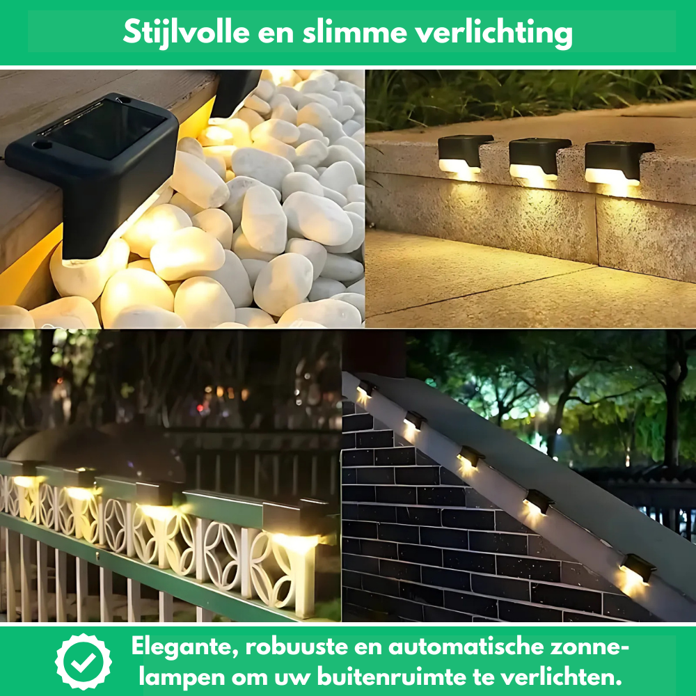 Zelfklevende solar LED-lampen voor buiten