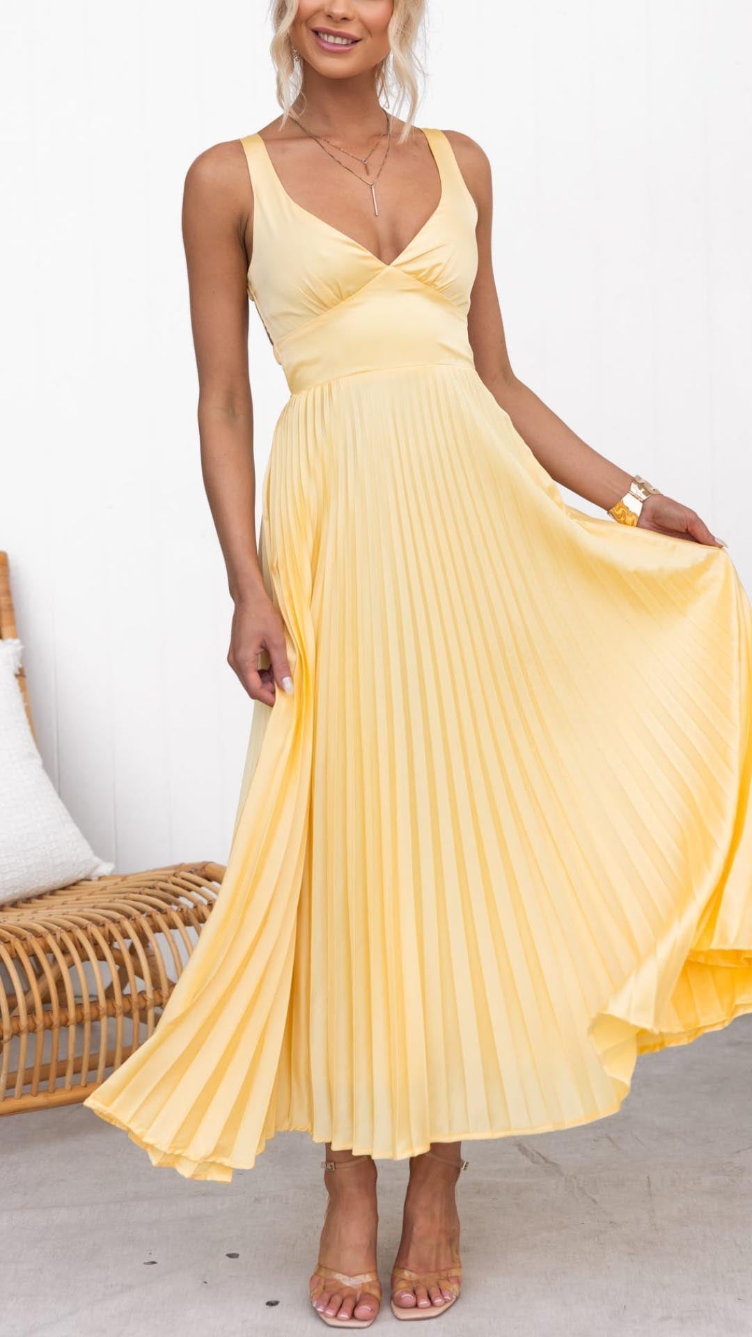 Zomerbries Geplooide Jurk | 40% korting