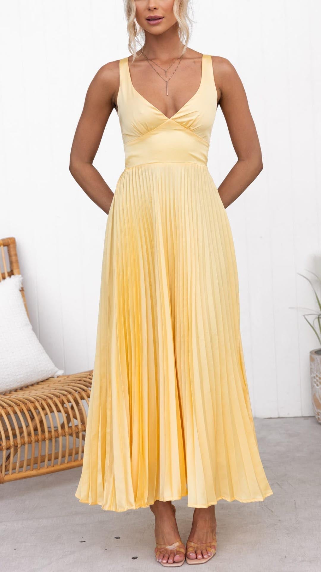 Zomerbries Geplooide Jurk | 40% korting