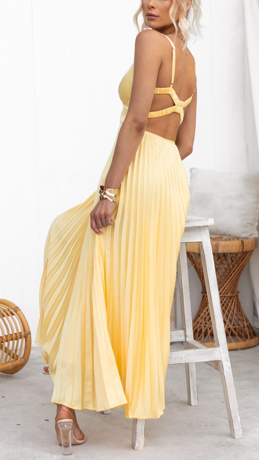 Zomerbries Geplooide Jurk | 40% korting