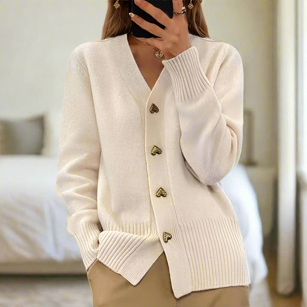 Cardigan met Hartknopen | Tijdelijk 50% korting