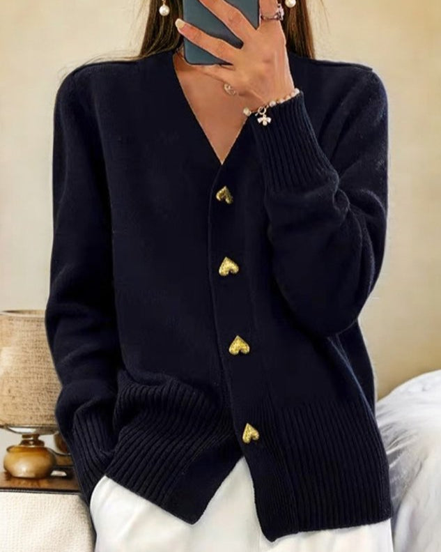 Cardigan met Hartknopen | Tijdelijk 50% korting