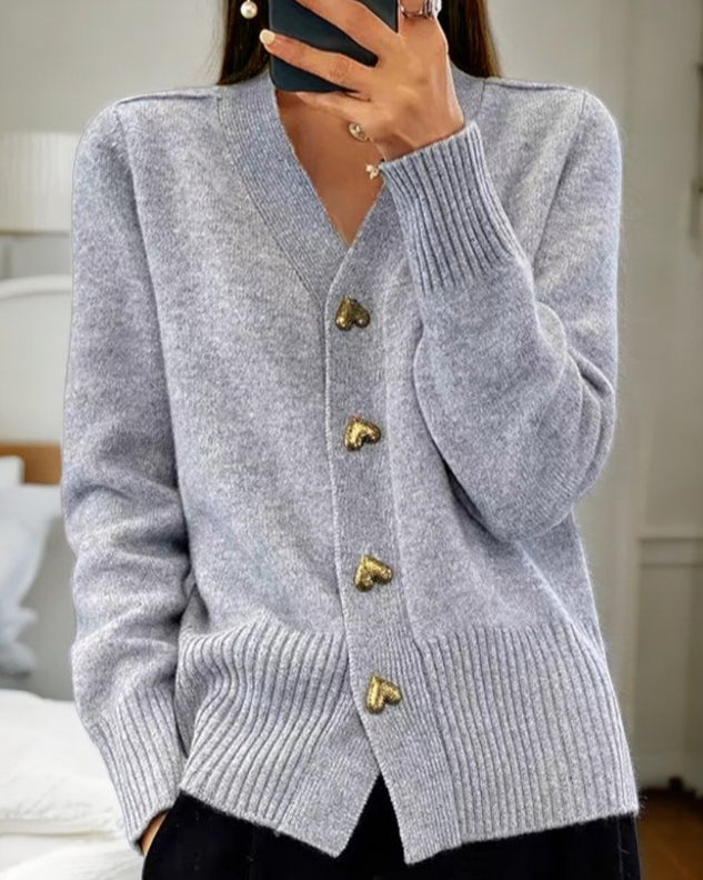 Cardigan met Hartknopen | Tijdelijk 50% korting