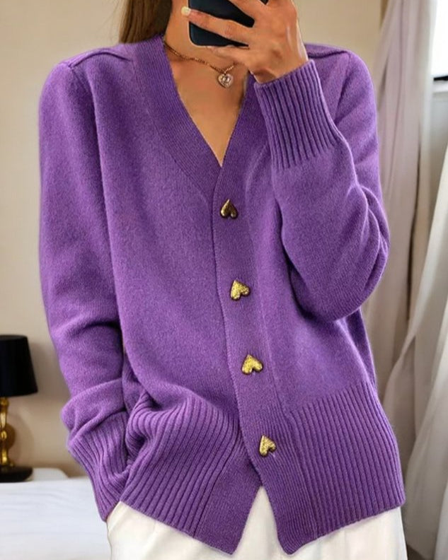 Cardigan met Hartknopen | Tijdelijk 50% korting