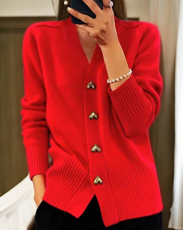 Cardigan met Hartknopen | Tijdelijk 50% korting