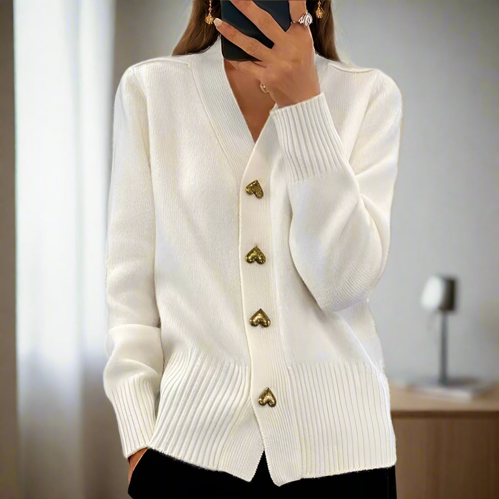 Cardigan met Hartknopen | Tijdelijk 50% korting