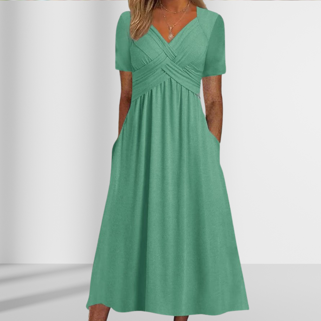 Celeste lente jurk | 1+1 Gratis