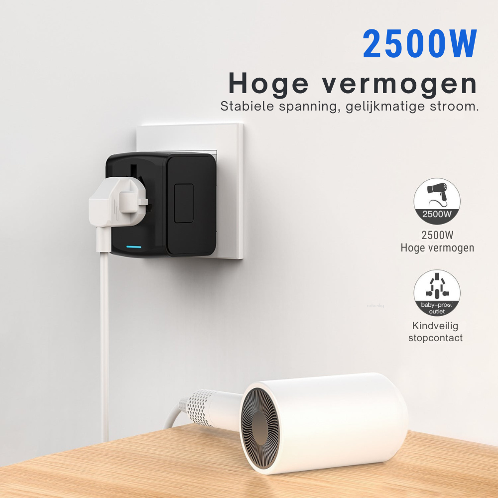 Universele Reis Adapter | 1+1 Gratis