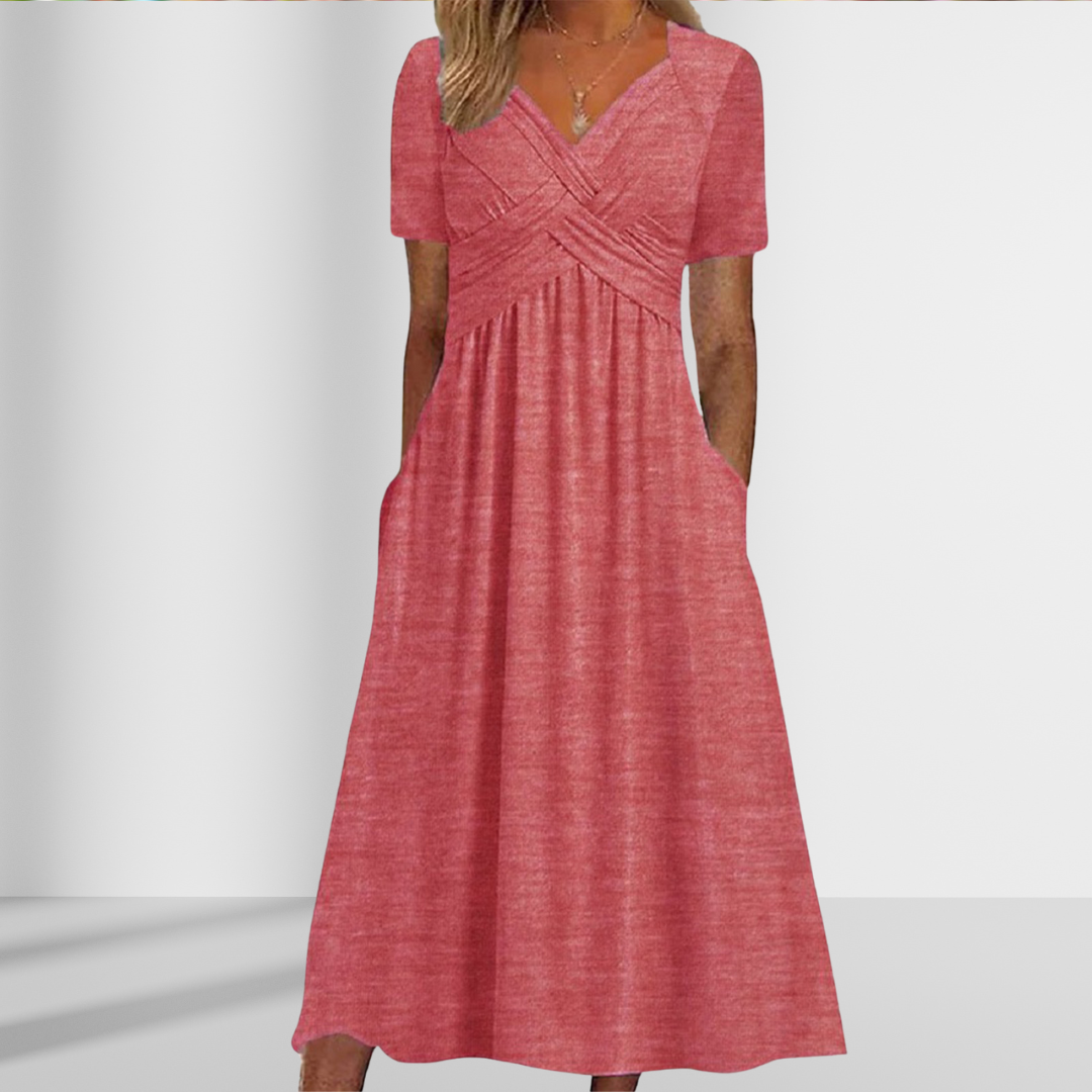 Celeste lente jurk | 1+1 Gratis