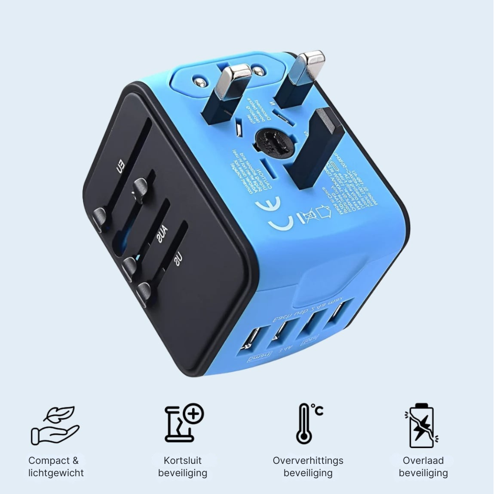 Universele Reis Adapter | 1+1 Gratis