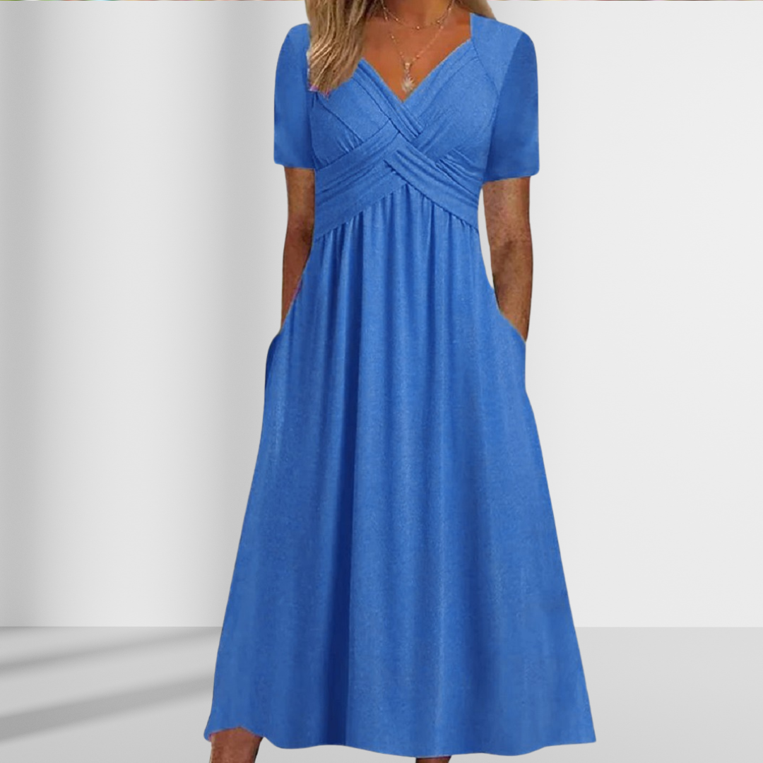 Celeste lente jurk | 1+1 Gratis