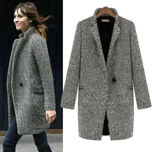 Cheska™ - Lange Jas Mantel van Wol | Nu tijdelijk 30% korting
