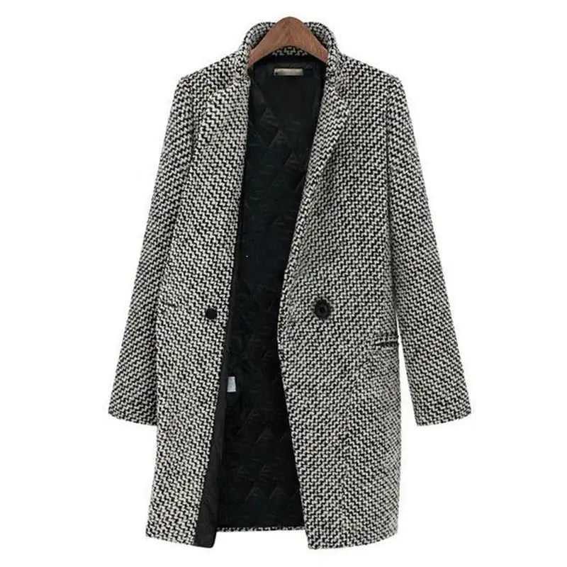 Cheska™ - Lange Jas Mantel van Wol | Nu tijdelijk 30% korting