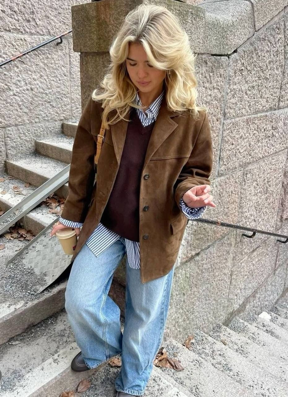 Emma - Elegante veelzijdige suède blazer