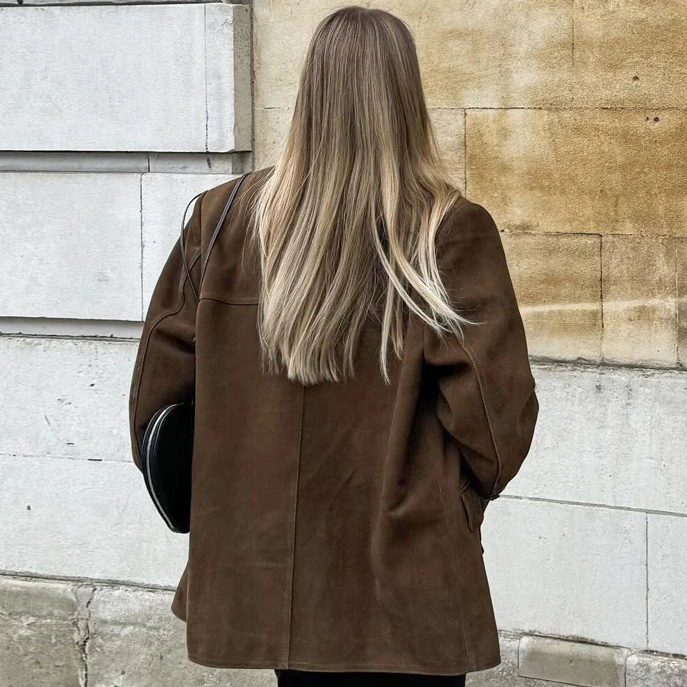 Emma - Elegante veelzijdige suède blazer