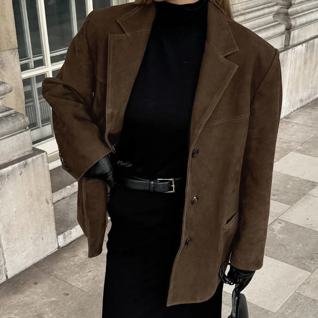 Emma - Elegante veelzijdige suède blazer