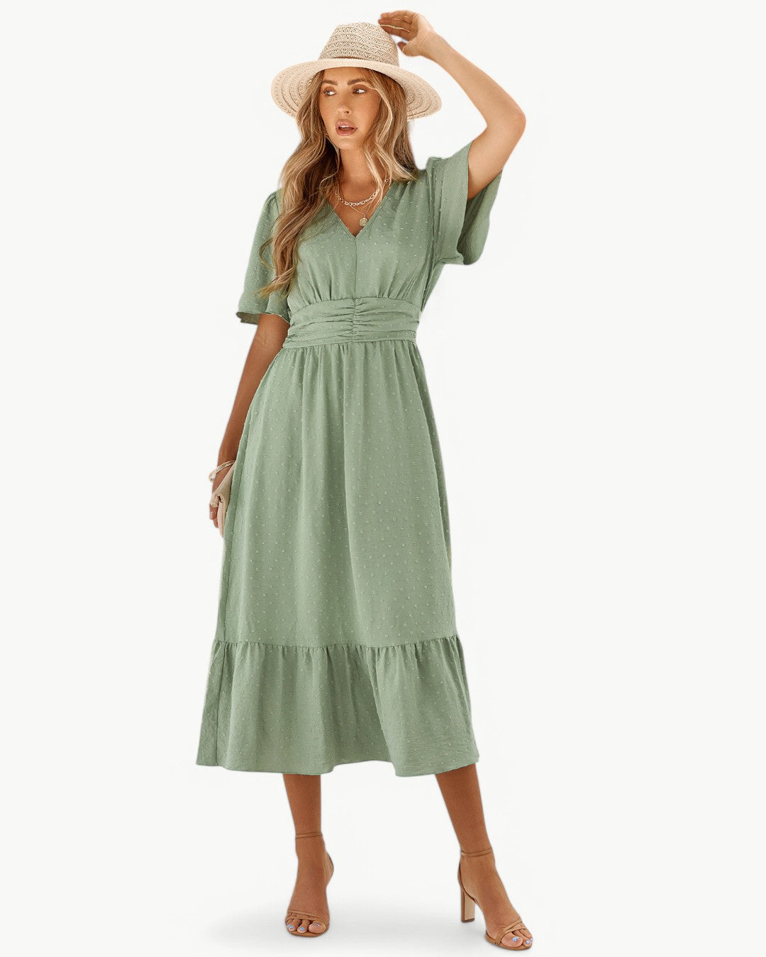 Serena Zomerjurk met V-hals | 25% Lente Korting