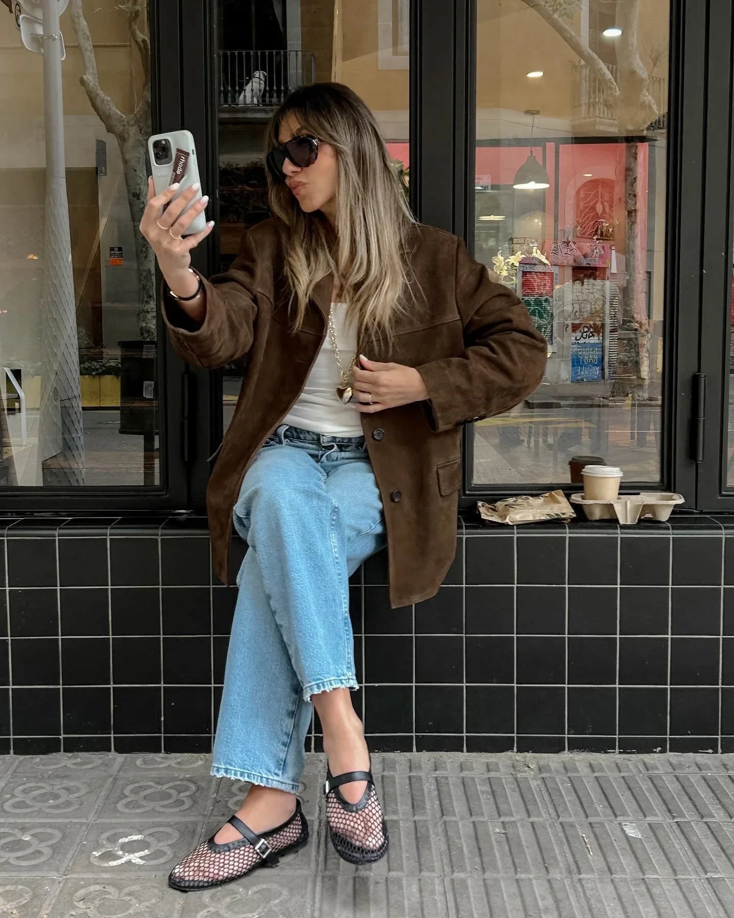 Emma - Elegante veelzijdige suède blazer