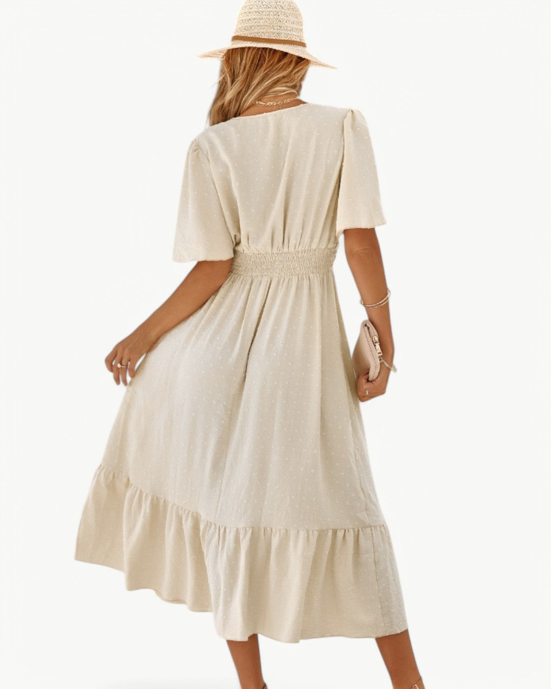 Serena Zomerjurk met V-hals | 25% Lente Korting